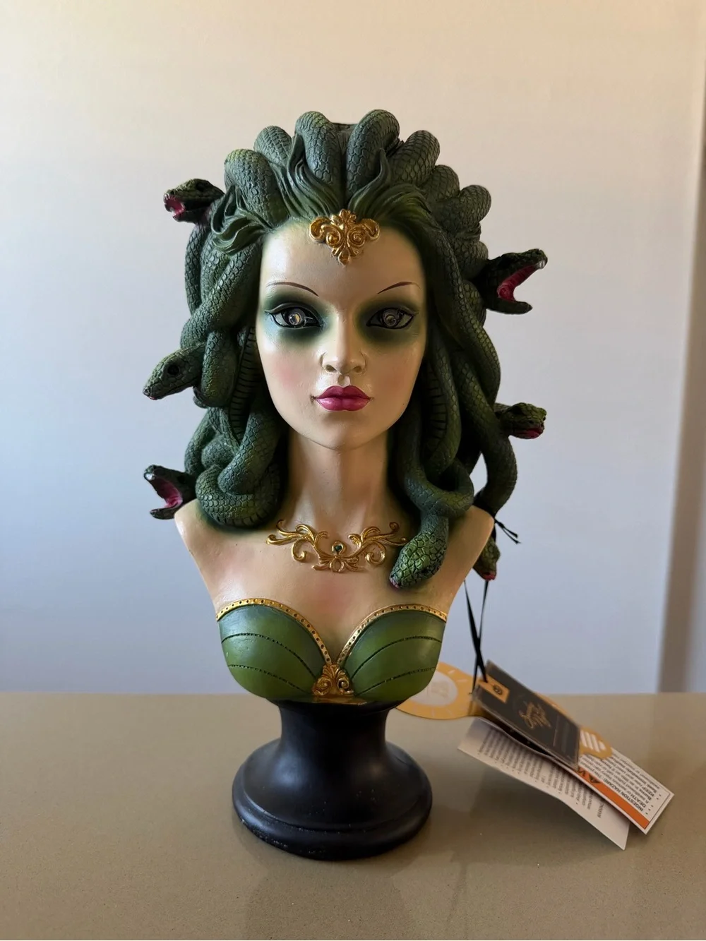 One Medusa Bust Decorative Head